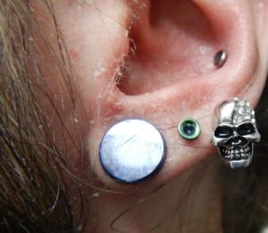 Titanium Single Flare Plug Customer Photo